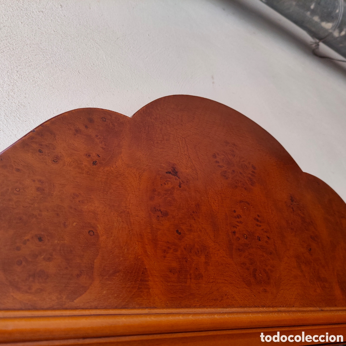 Vintage: GRAN ESPEJO RECTANGULAR DE MADERA MACIZA.104X74 CM. - Foto 6