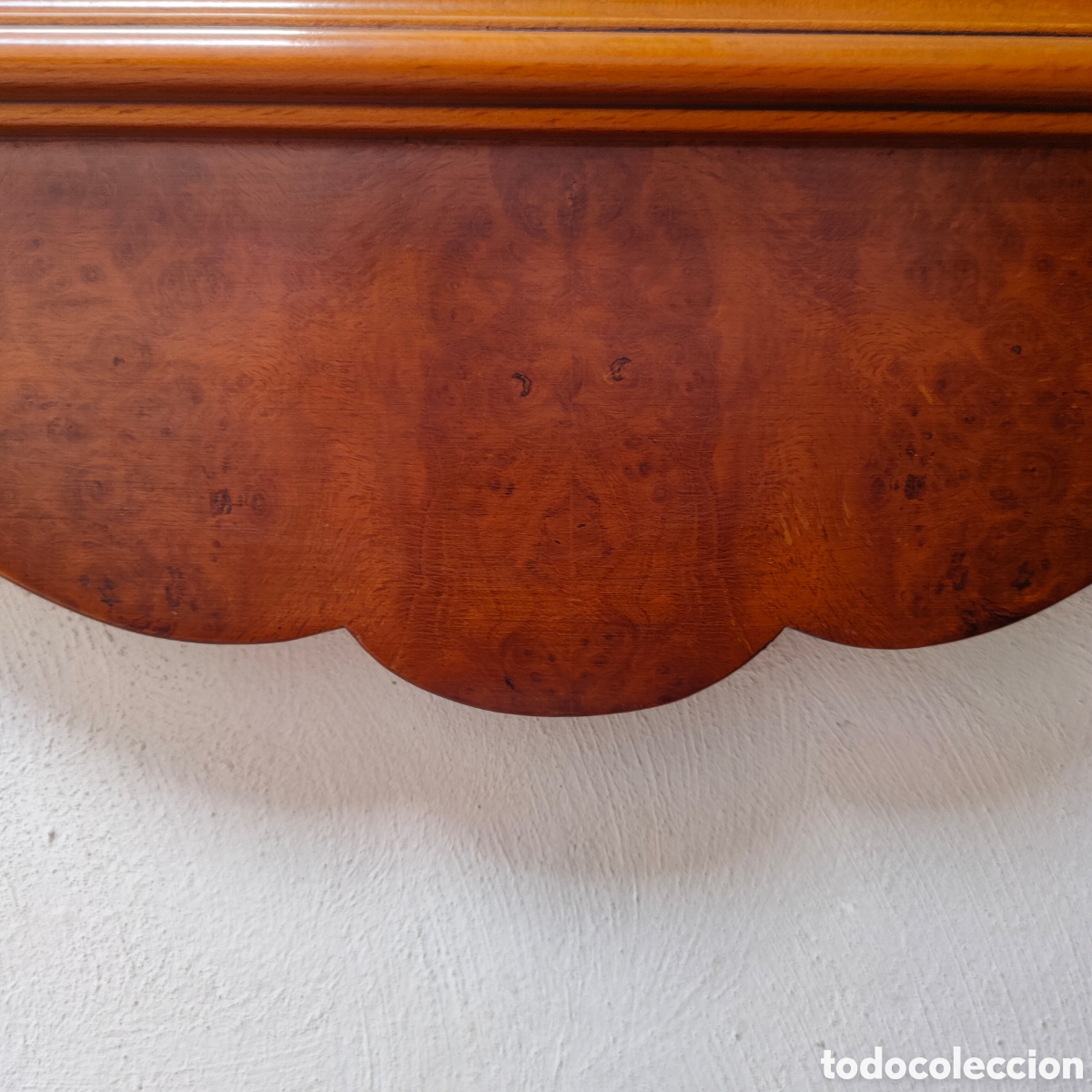 Vintage: GRAN ESPEJO RECTANGULAR DE MADERA MACIZA.104X74 CM. - Foto 8