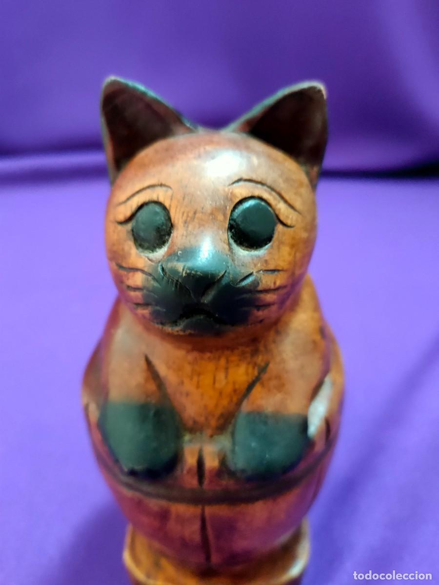 Vintage: Gato cerraduras puertas, hecho a mano, hermoso gato, excelente regalo, colecciona piezas decorativas
