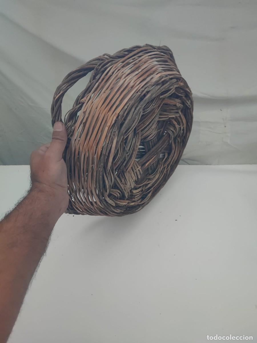 Vintage: Cesta canasto de mimbre con 4 asas - Foto 2