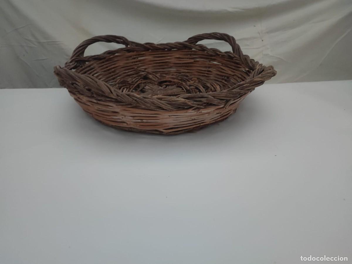 Vintage: Cesta canasto de mimbre con 4 asas - Foto 3
