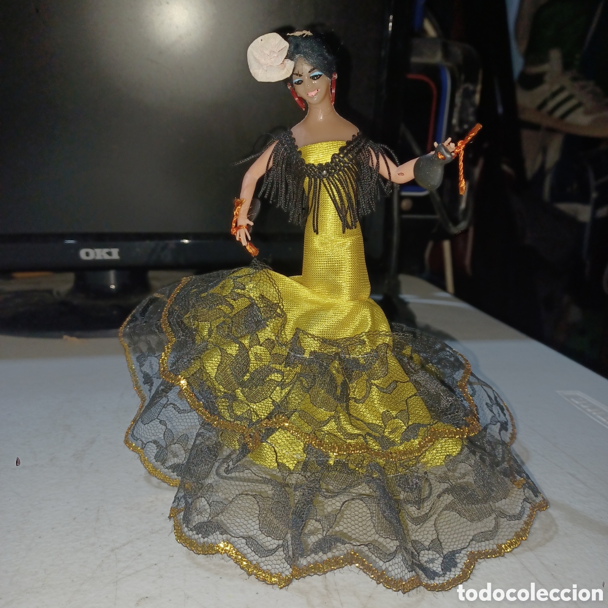 Vintage: Graciosa flamenca en pvc sin marca - Foto 1