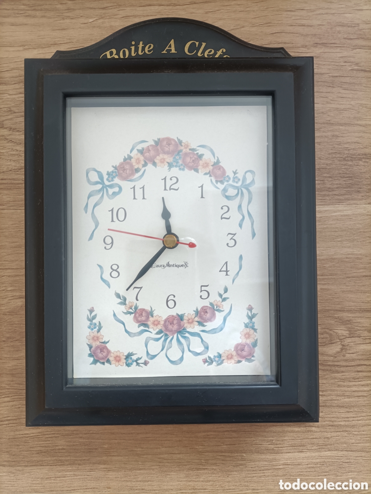 Vintage: Marco para llaves entrada con reloj