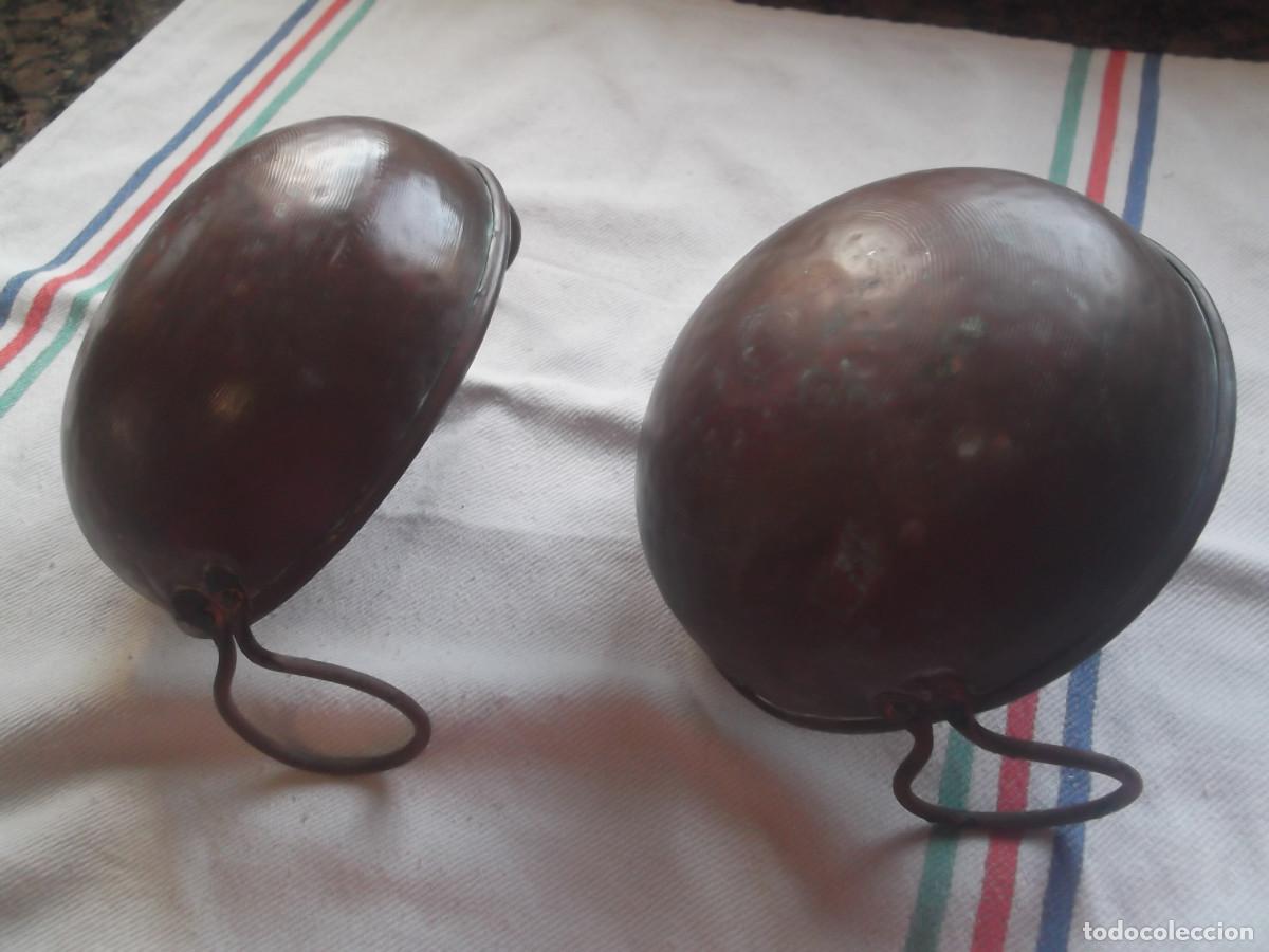 Vintage: CAZOLETAS DE COBRE - LOTE DE 2. - Foto 2