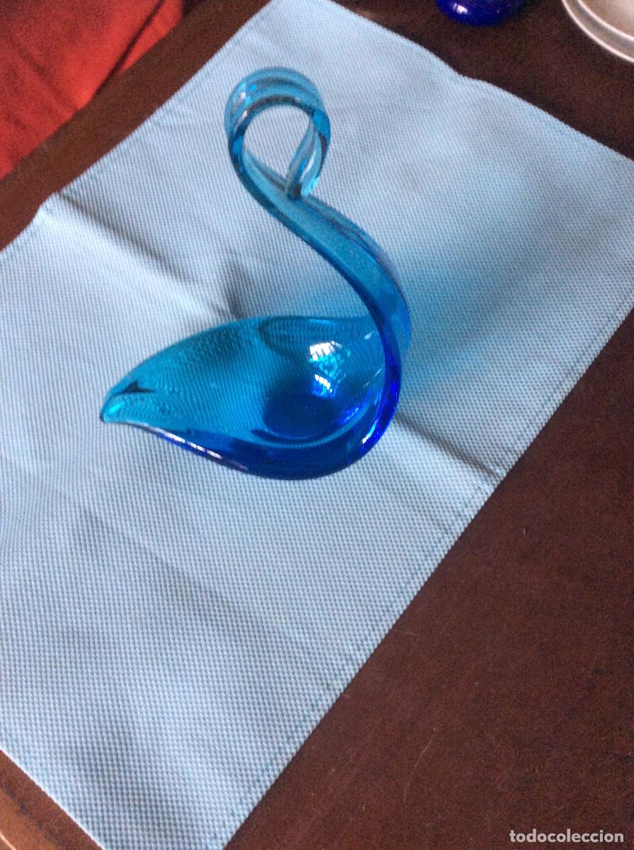 Vintage: ESTILIZADO CISNE DE CRISTAL DE MURANO - Foto 1