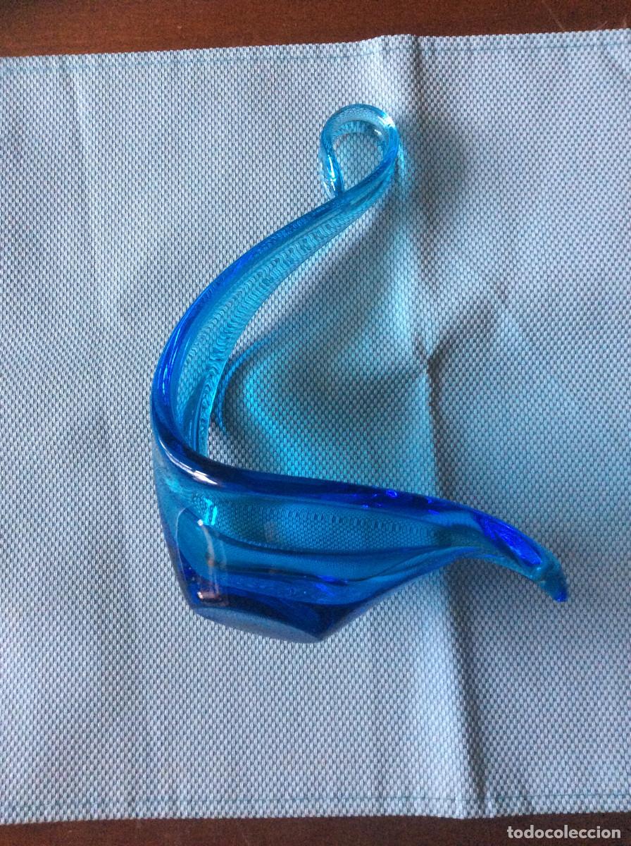 Vintage: ESTILIZADO CISNE DE CRISTAL DE MURANO - Foto 3