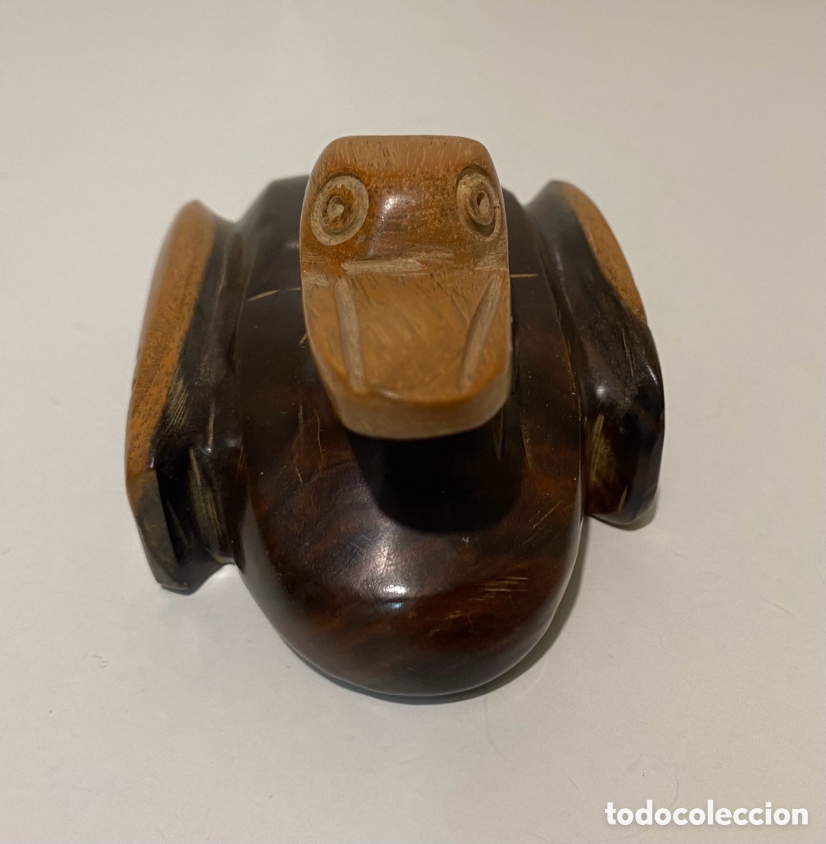 Vintage: Pato tallado en madera - Foto 3
