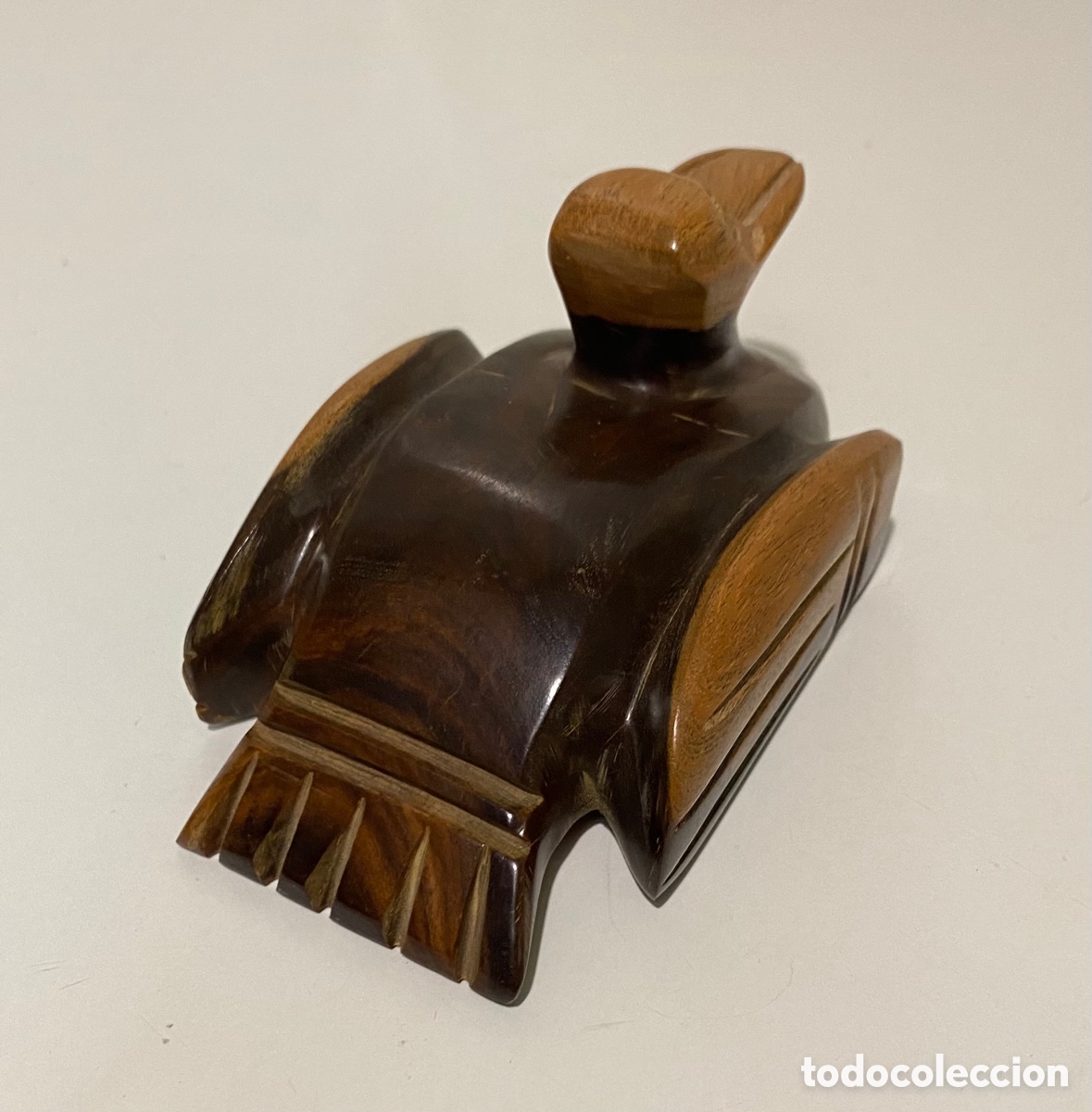 Vintage: Pato tallado en madera - Foto 4