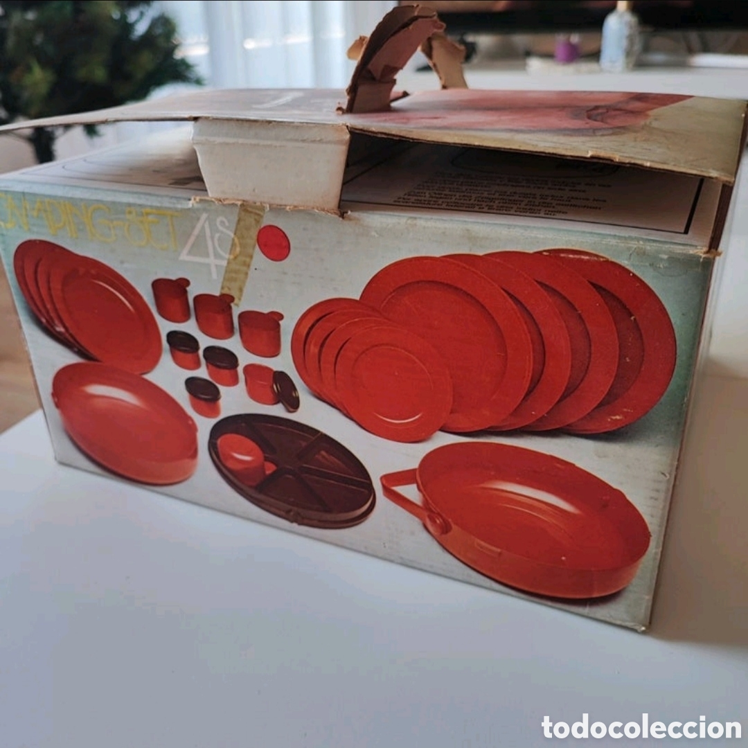 Vintage: Antiguo Camping Set Luran Basf 4 servicios - Foto 3