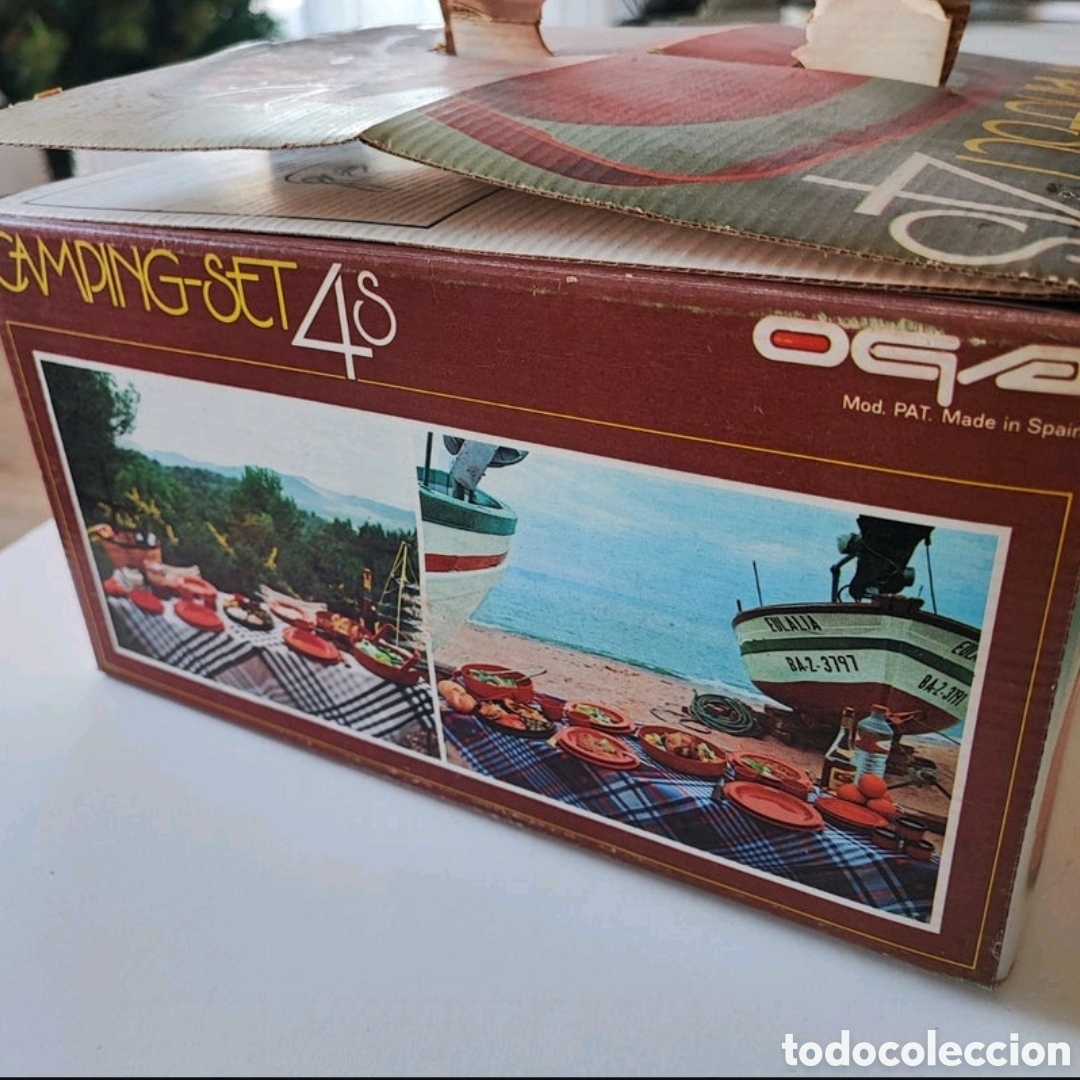 Vintage: Antiguo Camping Set Luran Basf 4 servicios - Foto 4