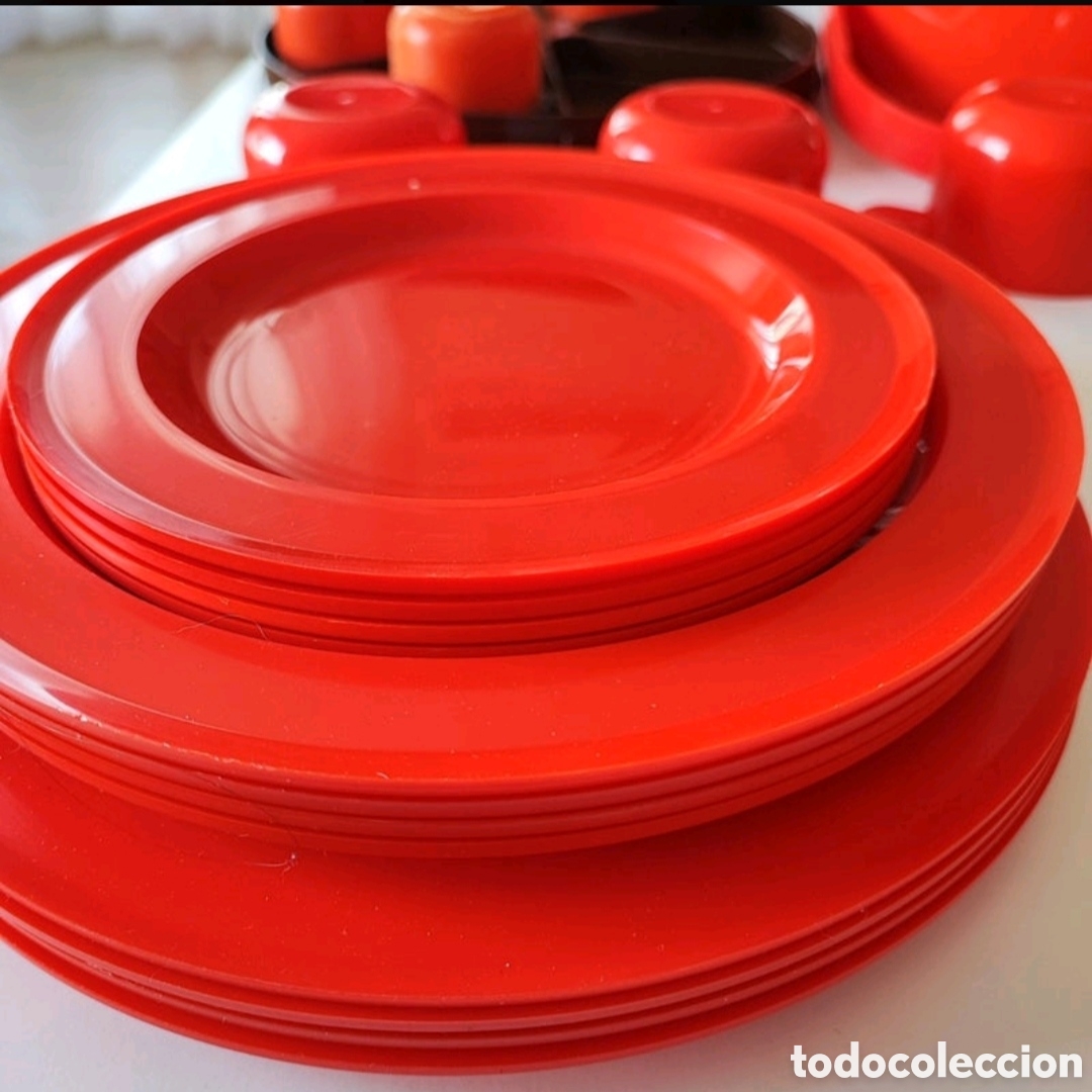 Vintage: Antiguo Camping Set Luran Basf 4 servicios - Foto 5