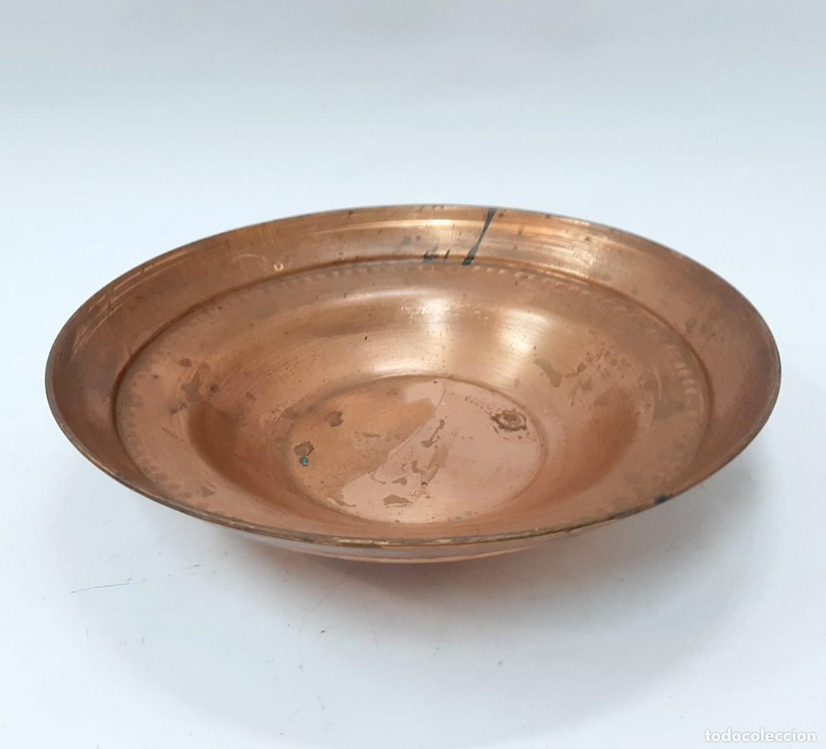 Vintage: Plato de cobre vintage, Frutero(14.5)