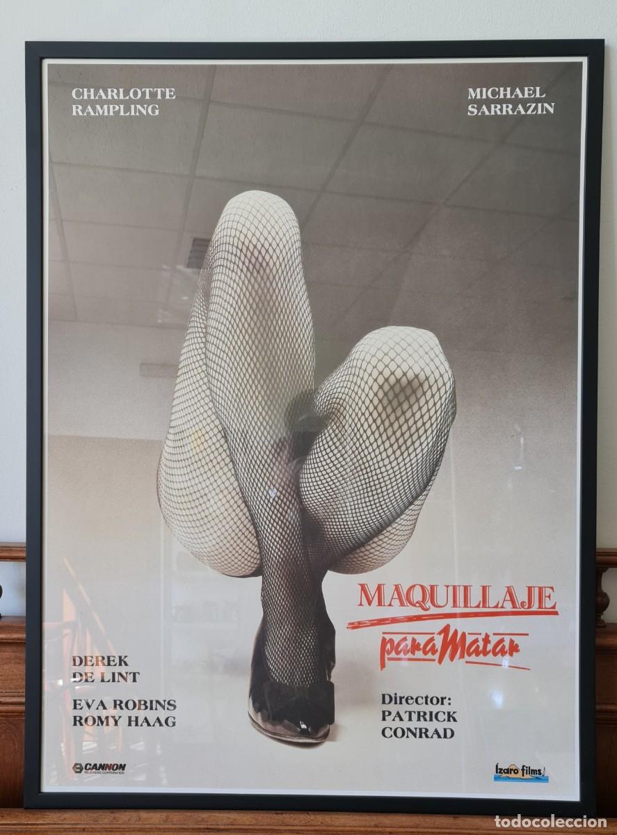 Vintage: Poster enmarcado en cristal &rdquo;Maquillaje para matar&rdquo;