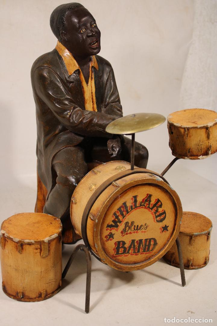 Vintage: musico negro bateria willard blues band