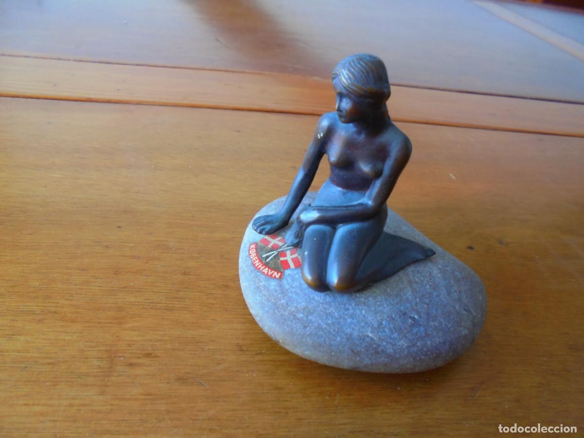 Vintage: SIRENA DE CONPENHAGUE EN PIEDRA Y METAL
