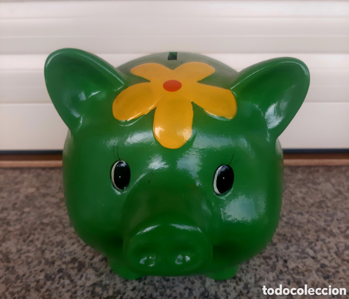 Vintage: HUCHA DE ARCILLA CERDITO - Foto 1
