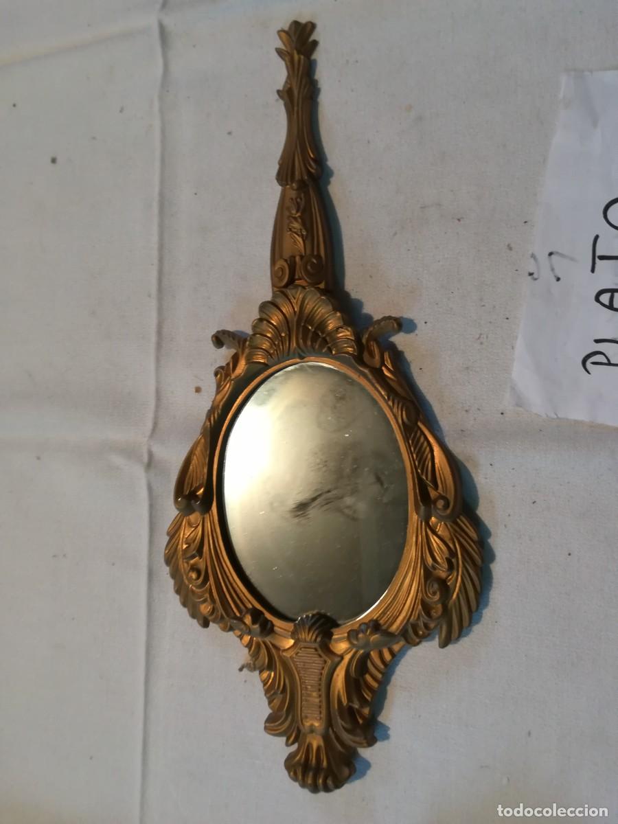 Vintage: ESPEJO METALICO 37X16 - Foto 1