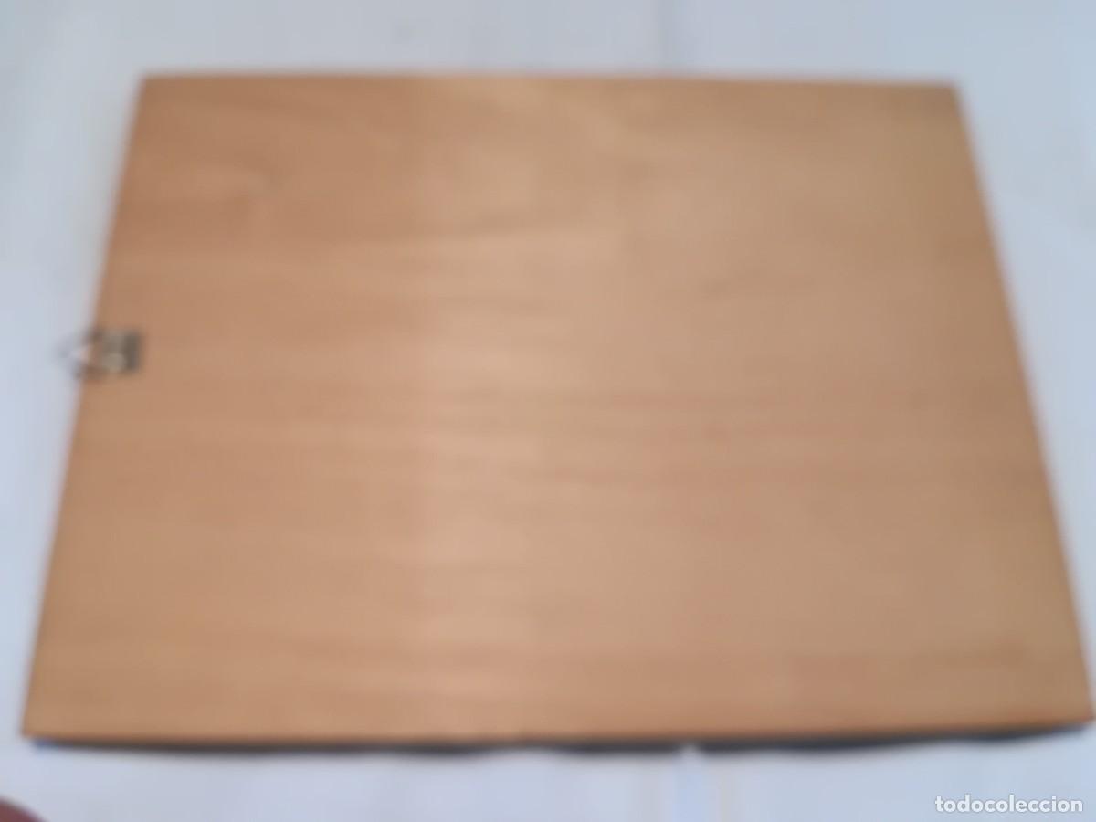 Vintage: CUADRO MADERA MARQUETERIA - Foto 2