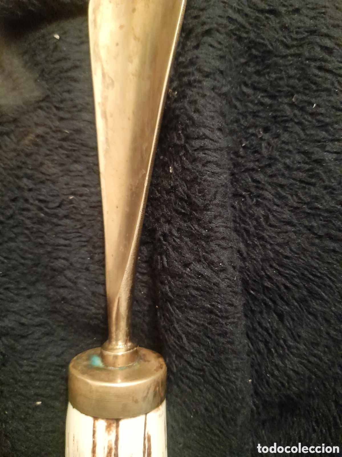 Vintage: Antiguo calzador de bronce y celuloide, Vintage - Foto 6