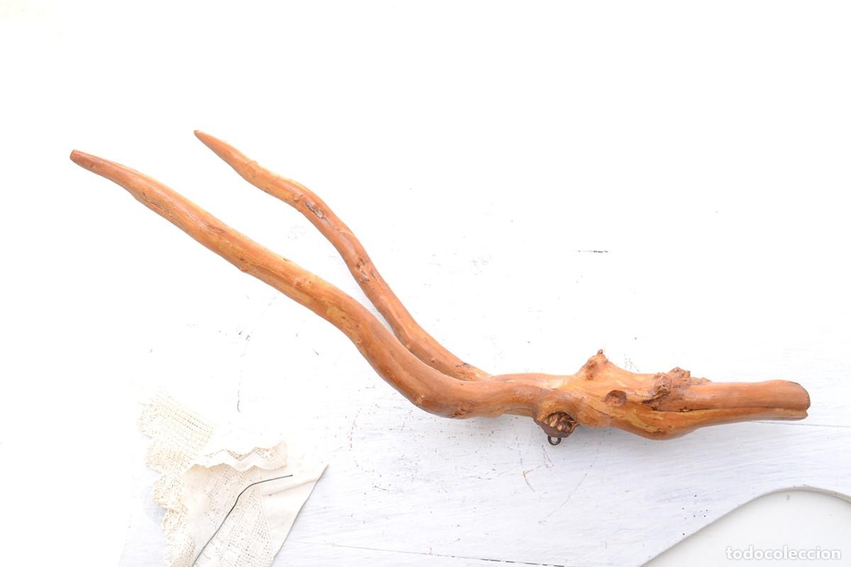 Vintage: Tronco de madera natural para colgar a la pared - Foto 2