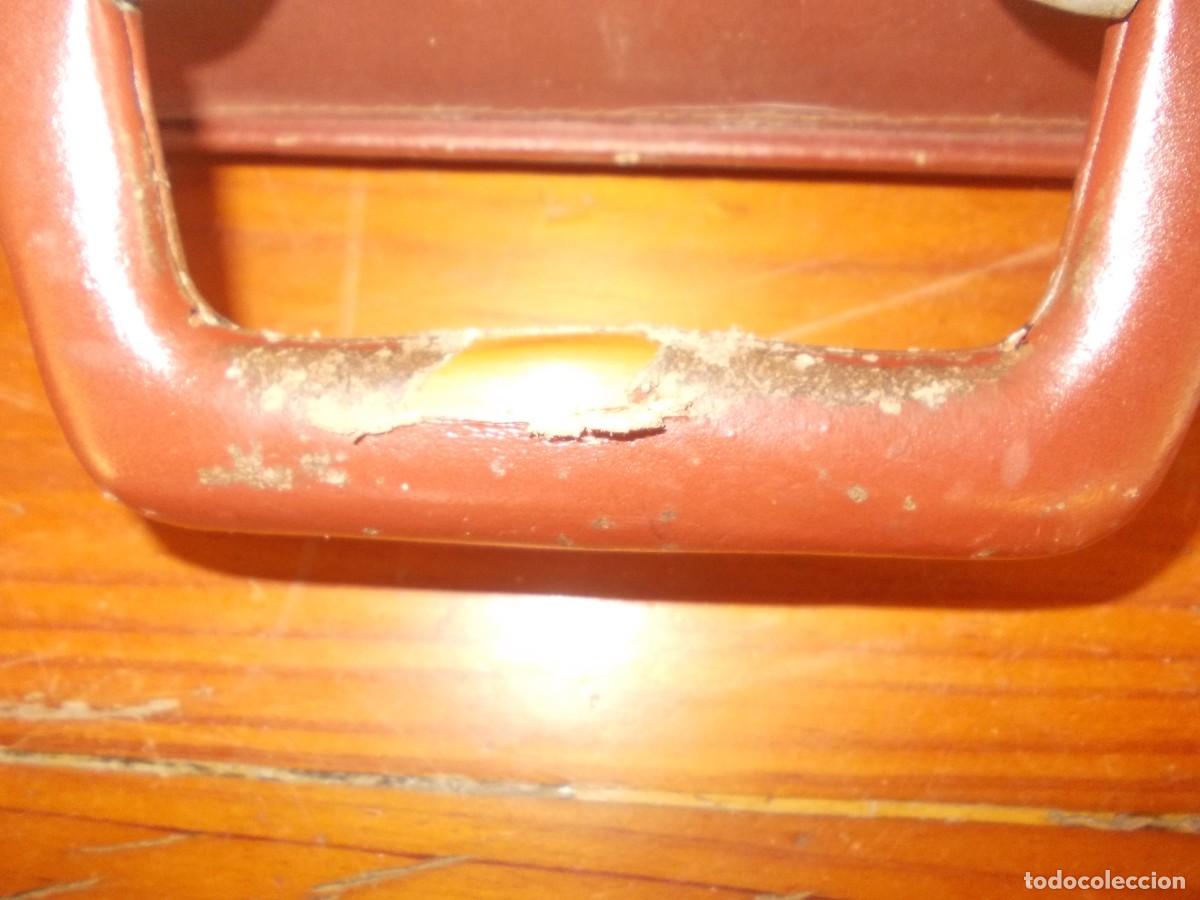 Vintage: Malet&iacute;n portadocumentos cuero marr&oacute;n con candado num&eacute;rico - Foto 4