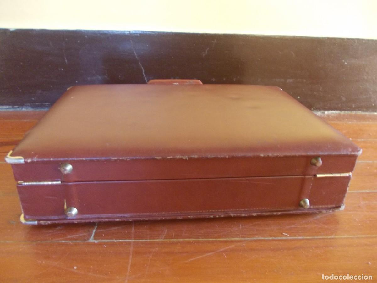 Vintage: Malet&iacute;n portadocumentos cuero marr&oacute;n con candado num&eacute;rico - Foto 14
