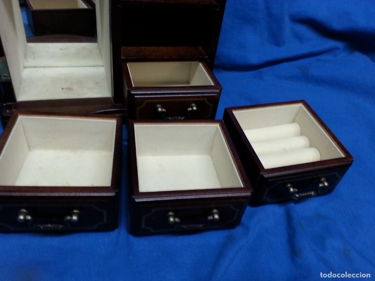 Vintage: MUEBLE JOYERO CON CAJONES DE MADERA - Foto 5