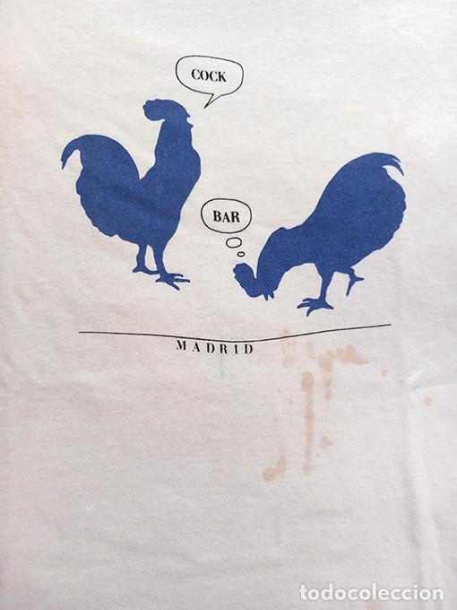 Vintage: Camiseta Bar Cock, Madrid. Dise&ntilde;o Gonzalo Armero