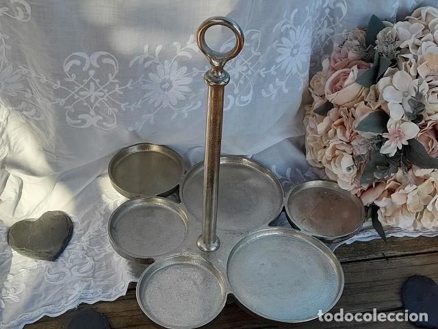 Vintage: Centro de mesa de metal - Foto 3