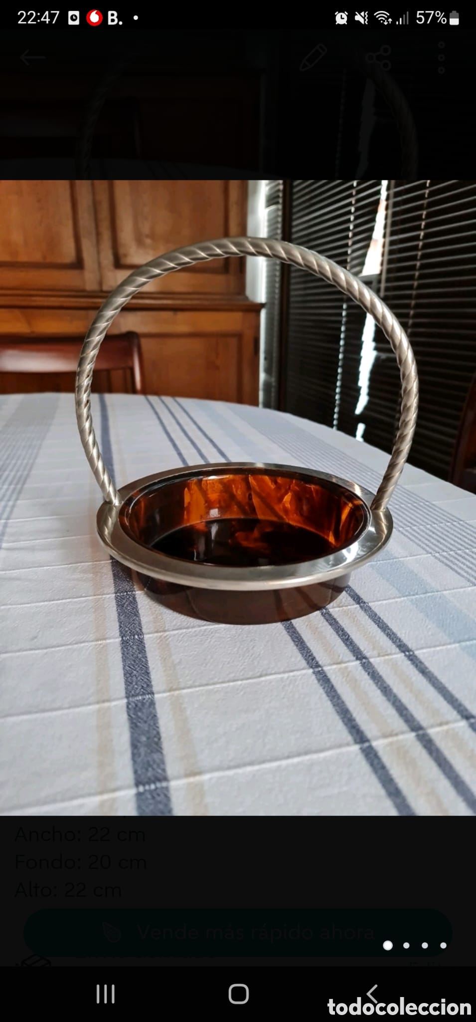 Vintage: Cesta de carey - Foto 2