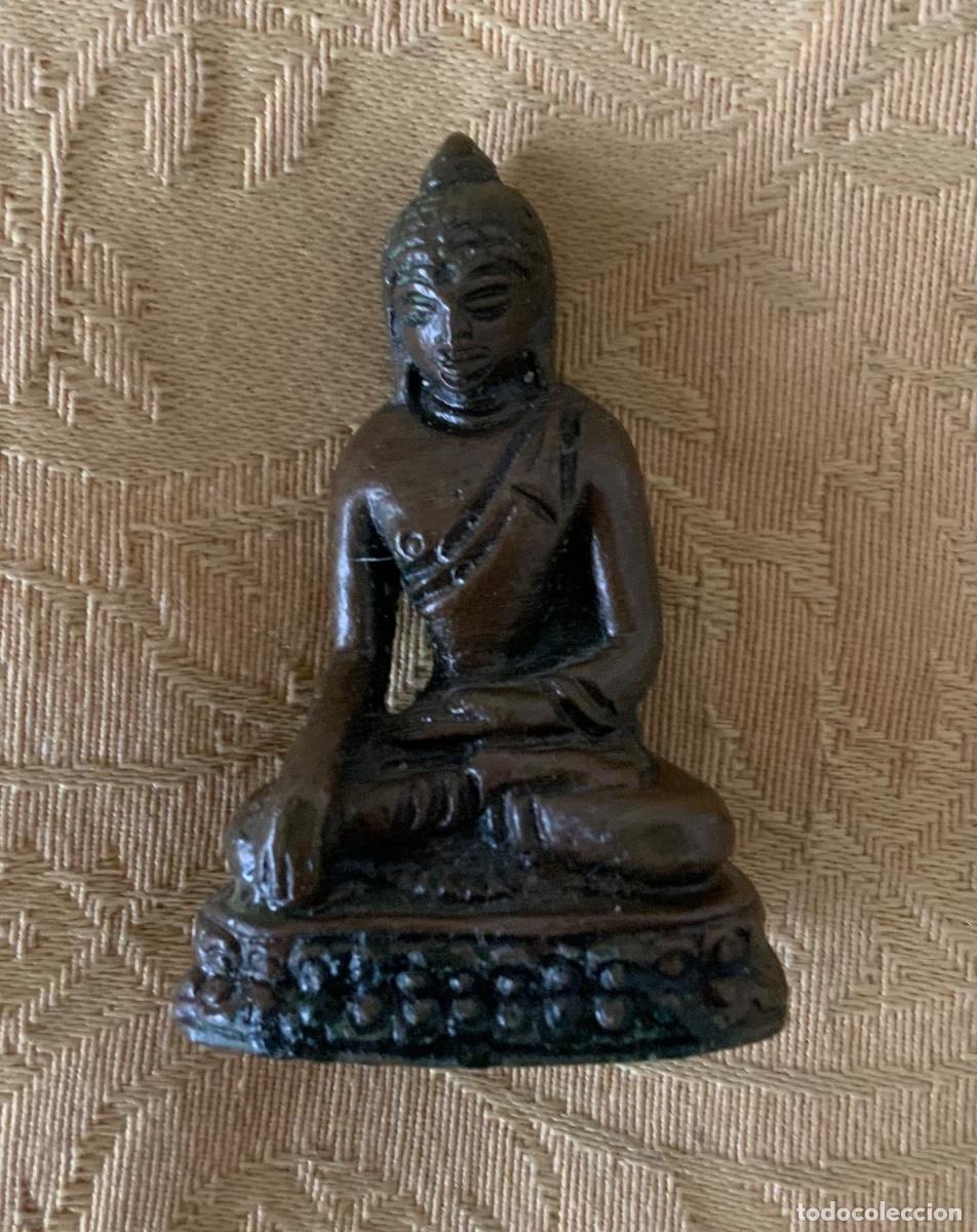 Vintage: BUDA MINIATURA EN BRONCE - Foto 2