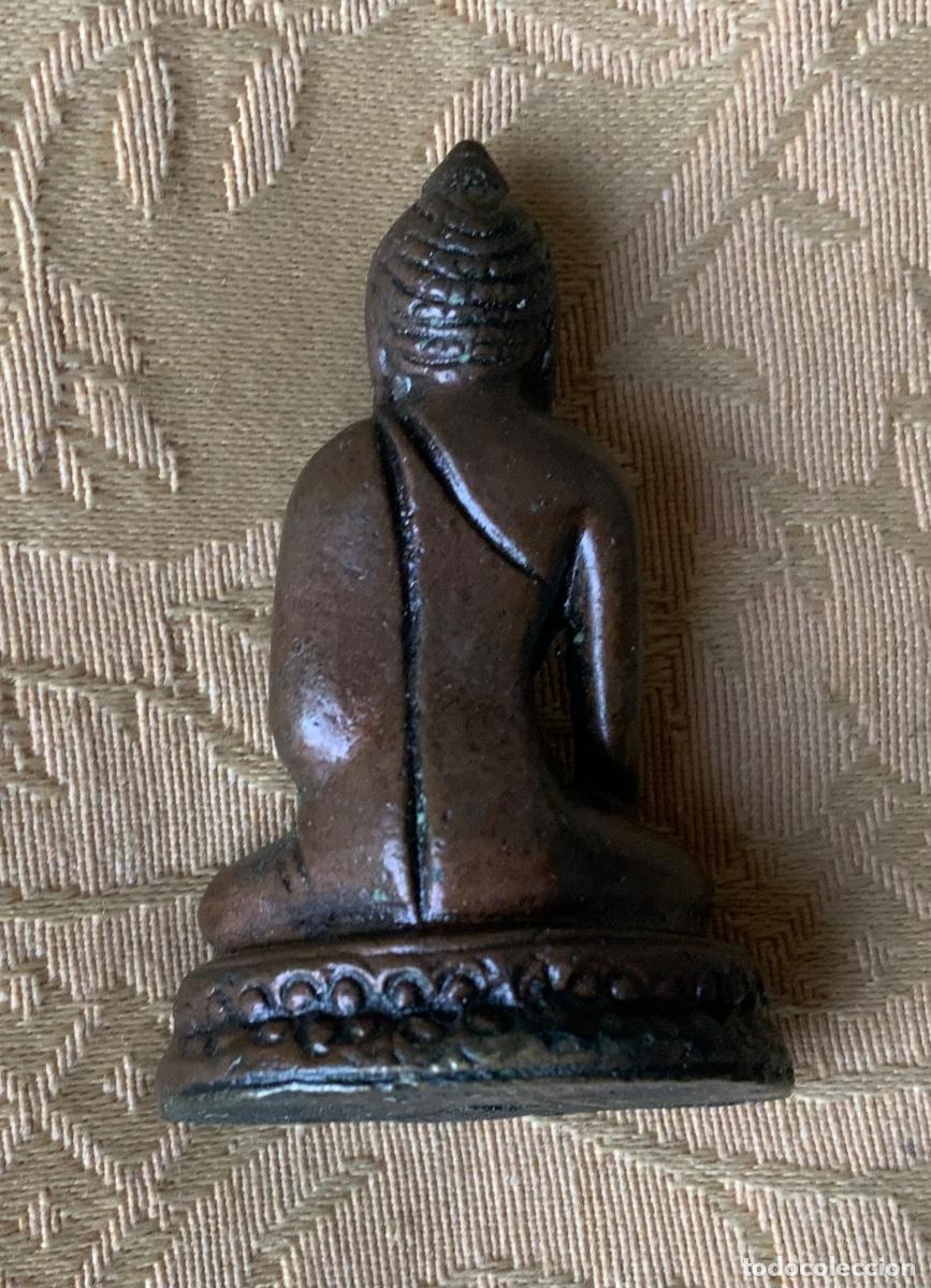 Vintage: BUDA MINIATURA EN BRONCE - Foto 3