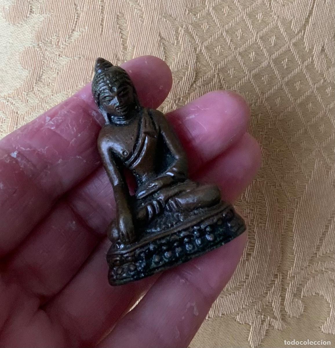 Vintage: BUDA MINIATURA EN BRONCE - Foto 4