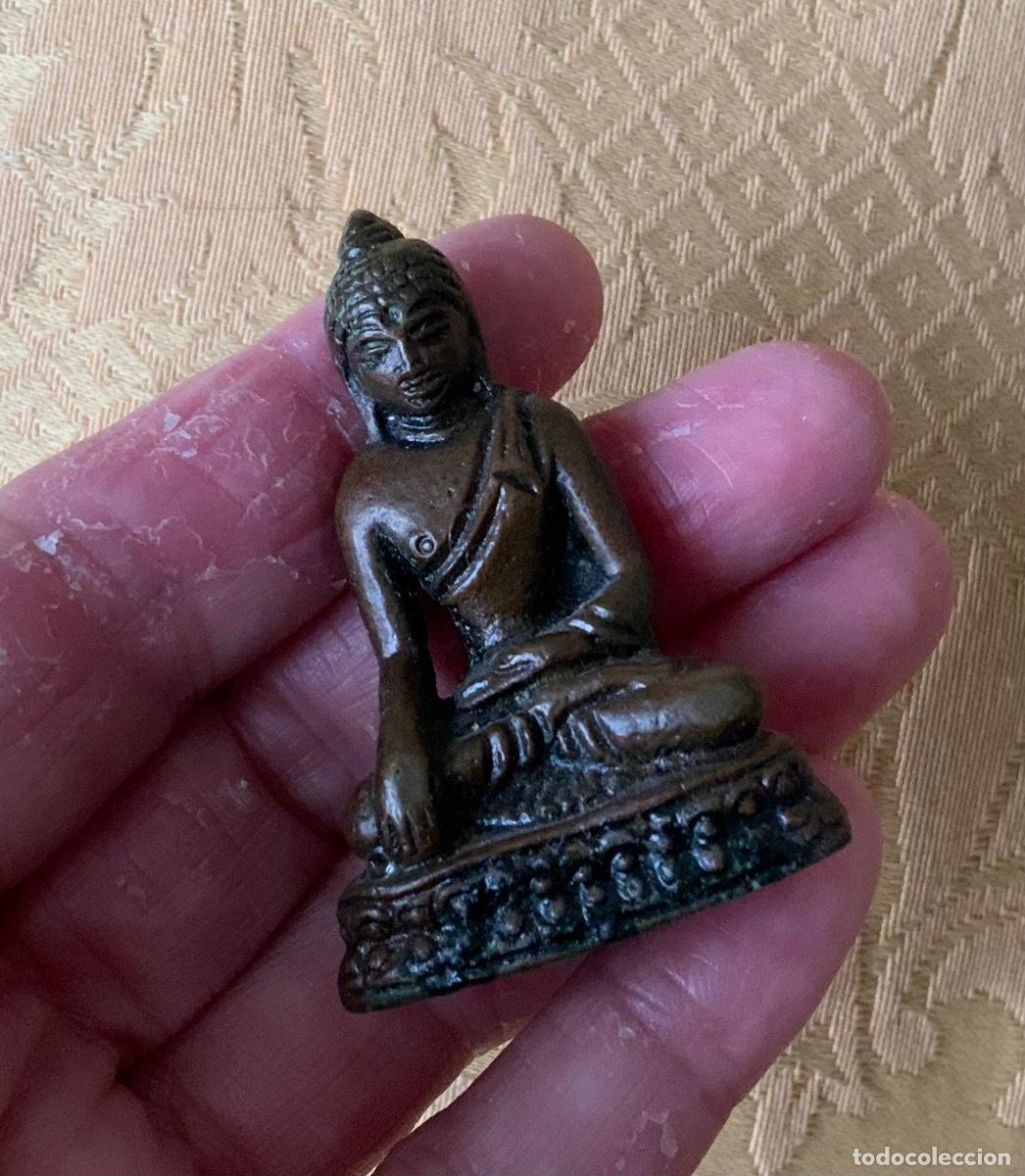Vintage: BUDA MINIATURA EN BRONCE - Foto 5