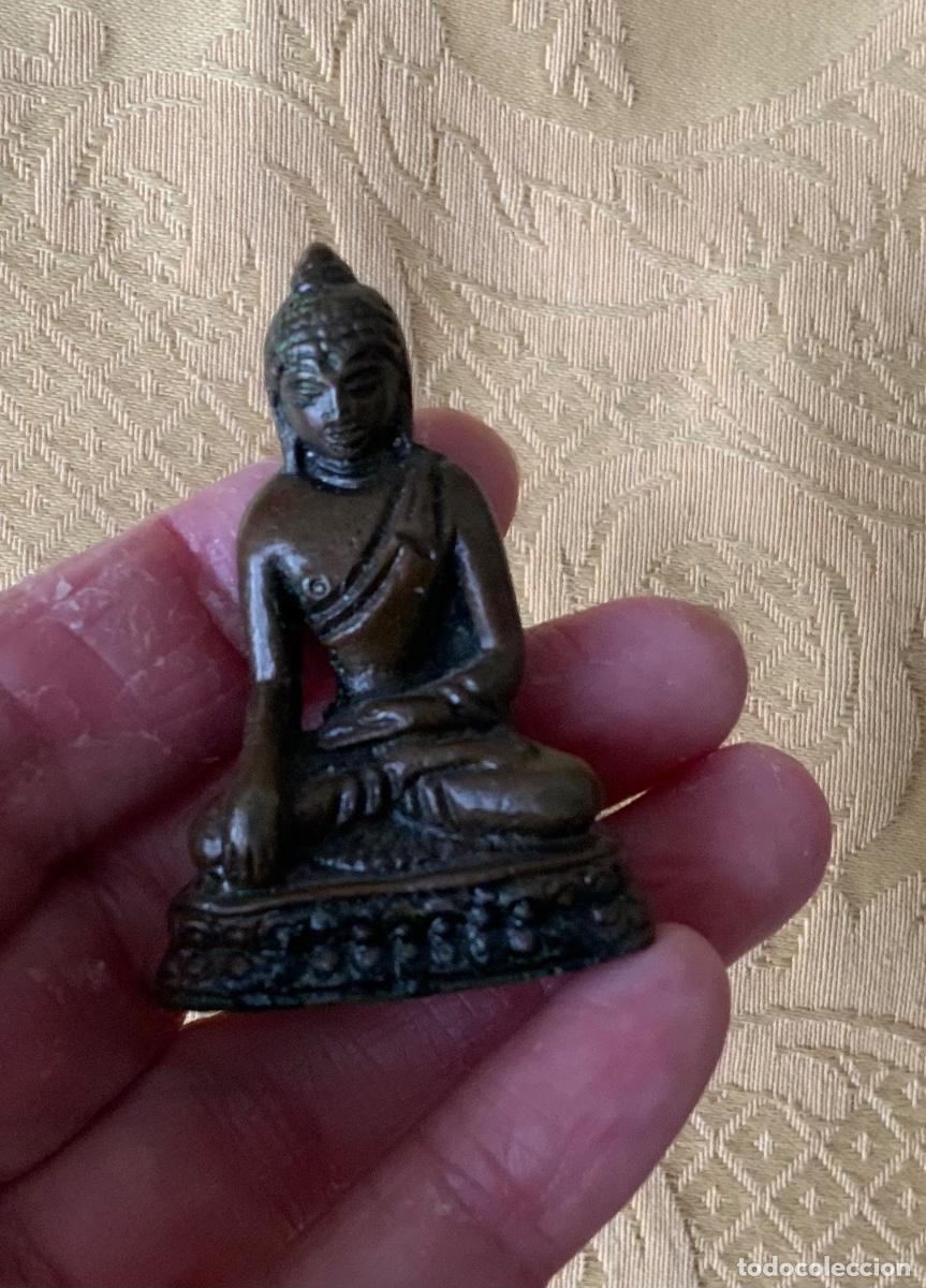 Vintage: BUDA MINIATURA EN BRONCE - Foto 7