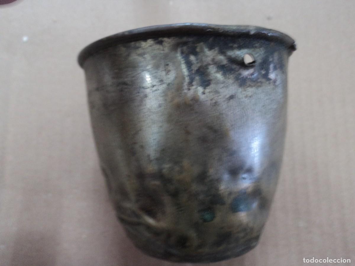 Vintage: vaso antiguo metal - Foto 2