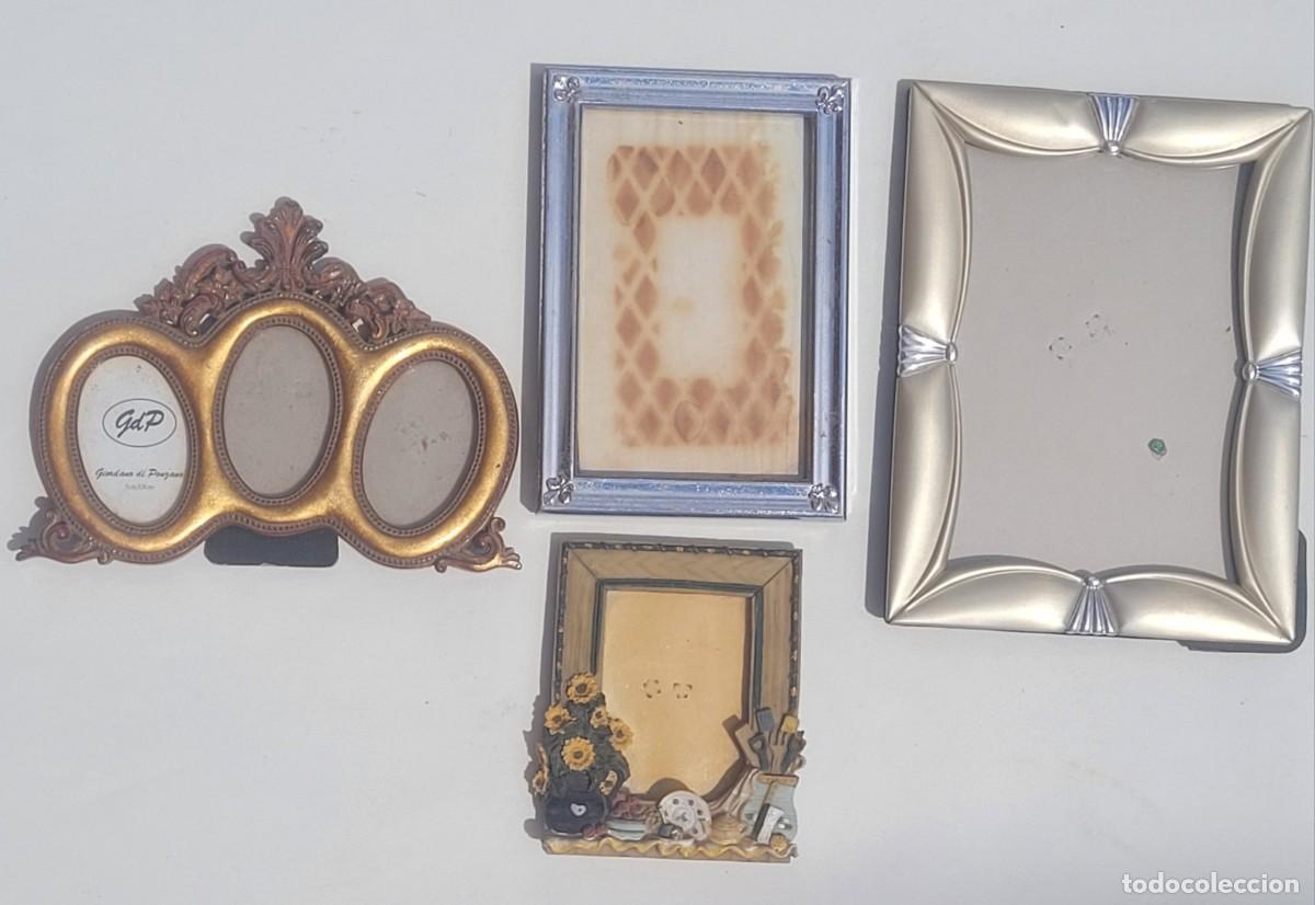 Vintage: Lote de 4 marcos antiguos, a&ntilde;os 60-80