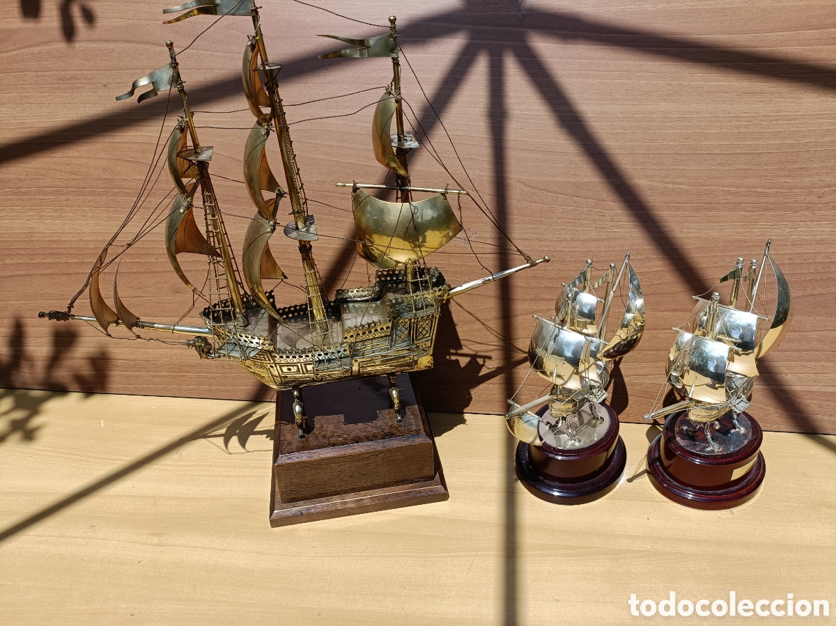 Vintage: Galeon y dos caravelas, nao - Foto 2