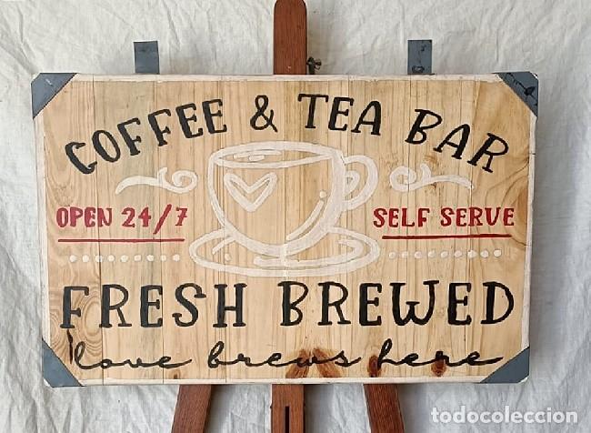 Vintage: CARTEL MADERA COCINA 65X41