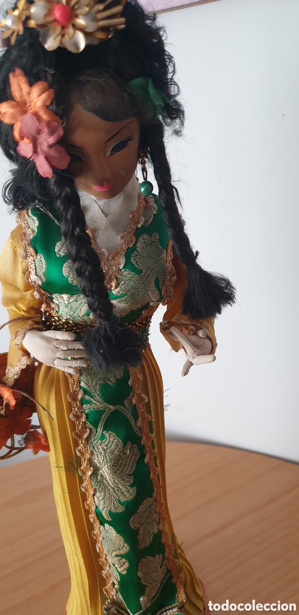 Vintage: Mu&ntilde;eca oriental vintage artesanal - Foto 2