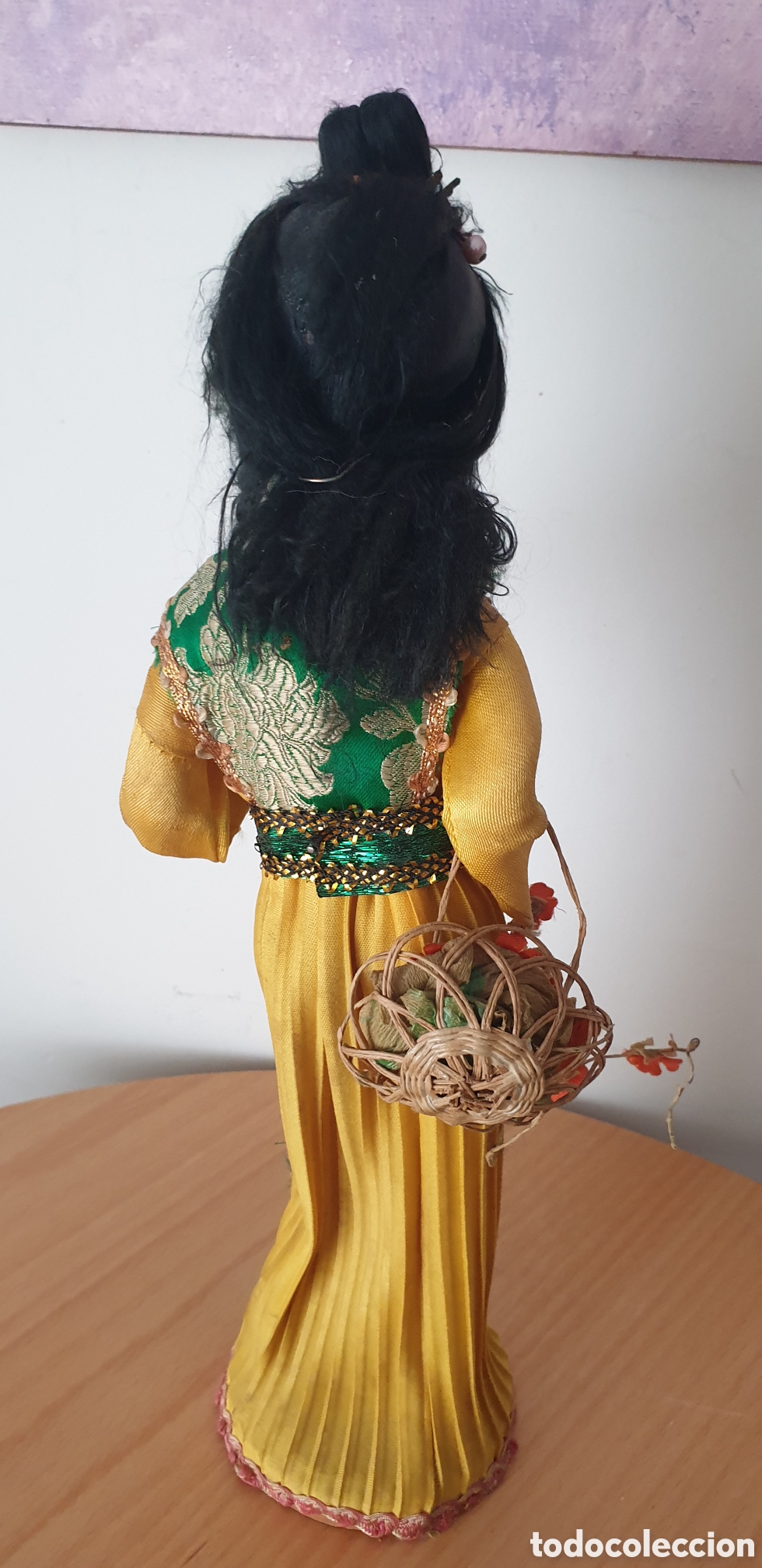 Vintage: Mu&ntilde;eca oriental vintage artesanal - Foto 4