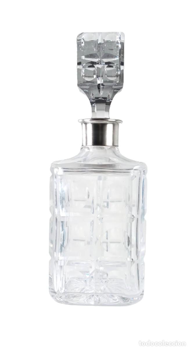 Vintage: Licorera en cristal y plata - Foto 1