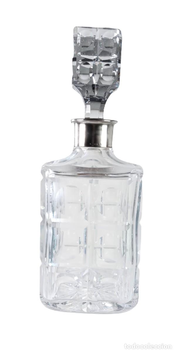 Vintage: Licorera en cristal y plata - Foto 2