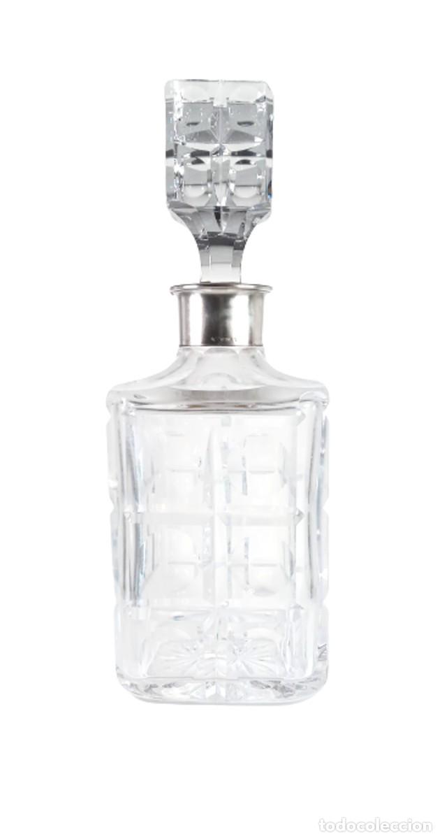 Vintage: Licorera en cristal y plata - Foto 5