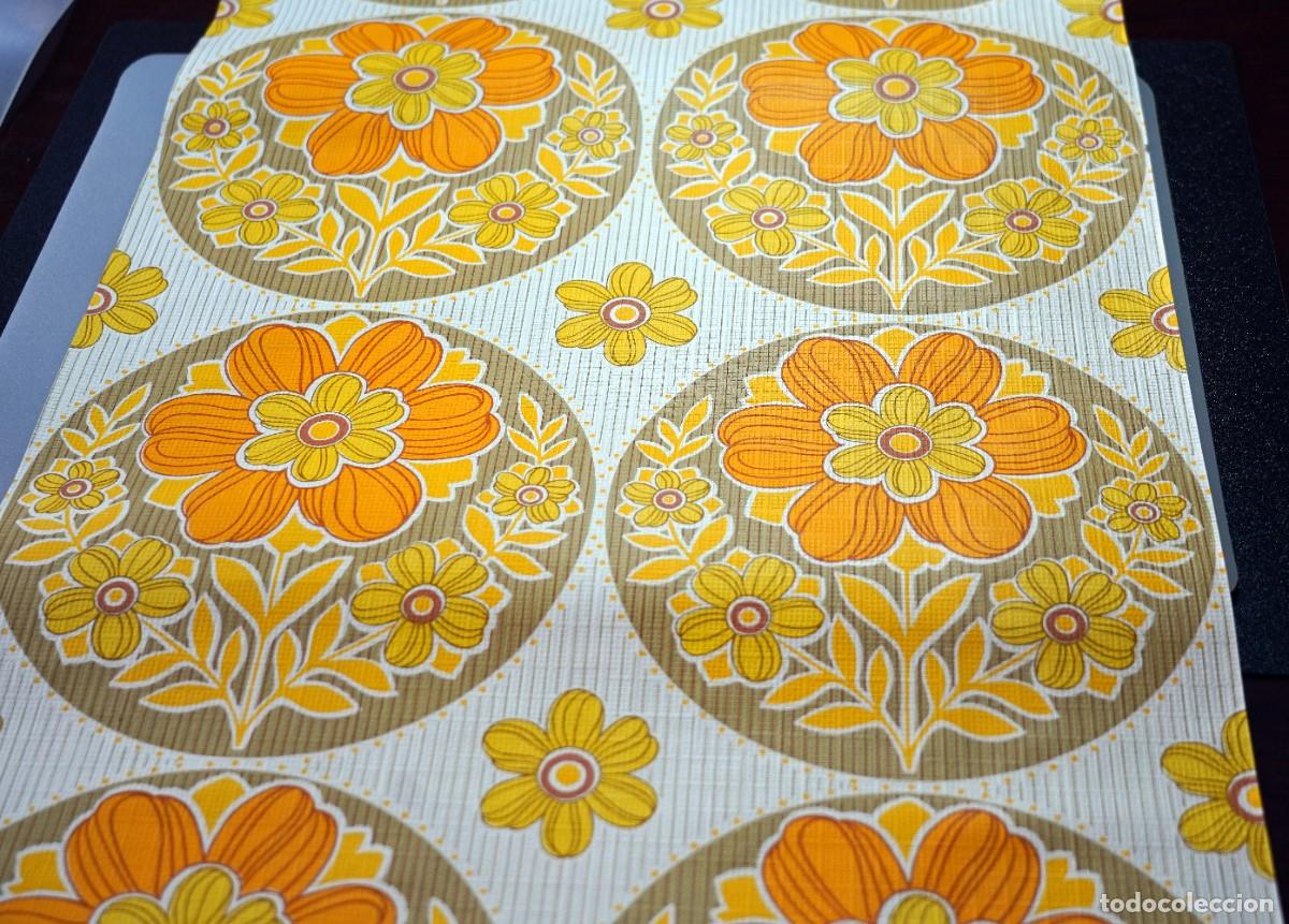 Vintage: Papel pintado decorativo vintage a&ntilde;os 70 para empapelado de paredes o muebles