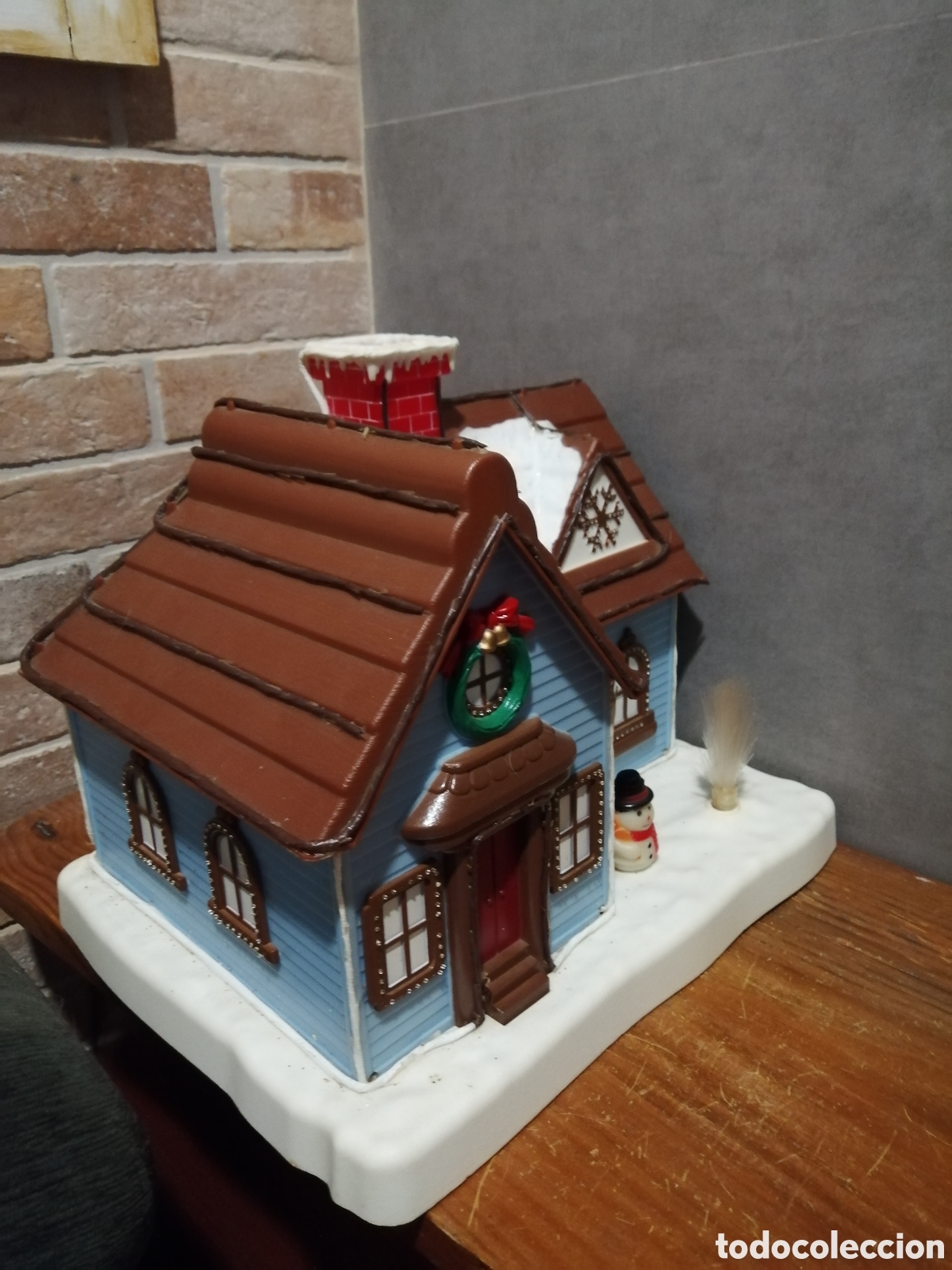 Vintage: Casa navide&ntilde;a con luz - Foto 2
