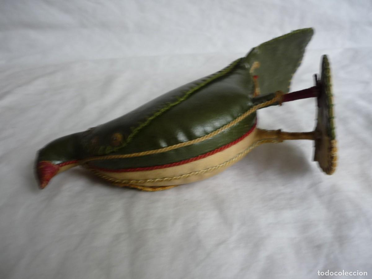 Vintage: Figura de p&aacute;jaro en material cosido - Foto 6