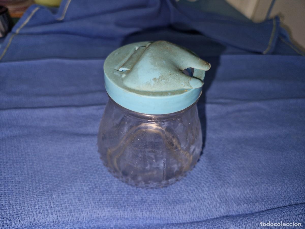 Vintage: BOTE DE CRISTAL BICARBONATO A&Ntilde;OS 60