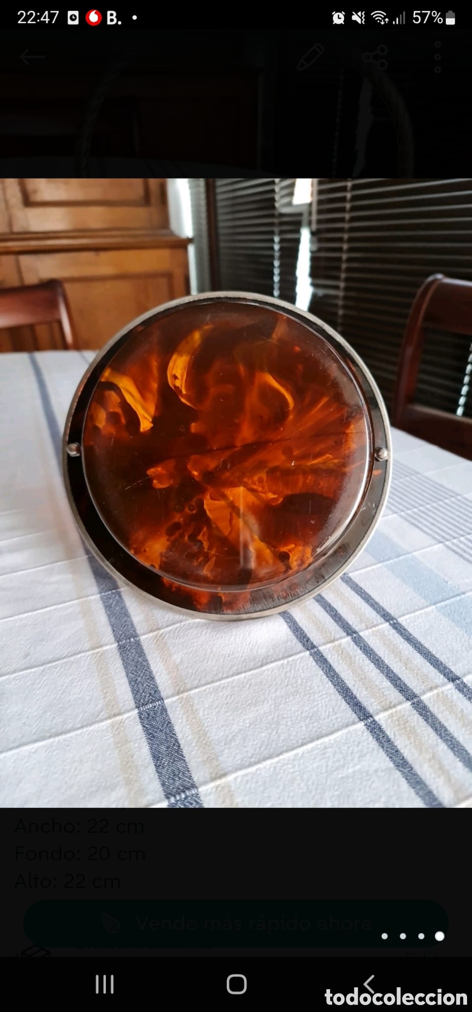 Vintage: Cesta de carey - Foto 6