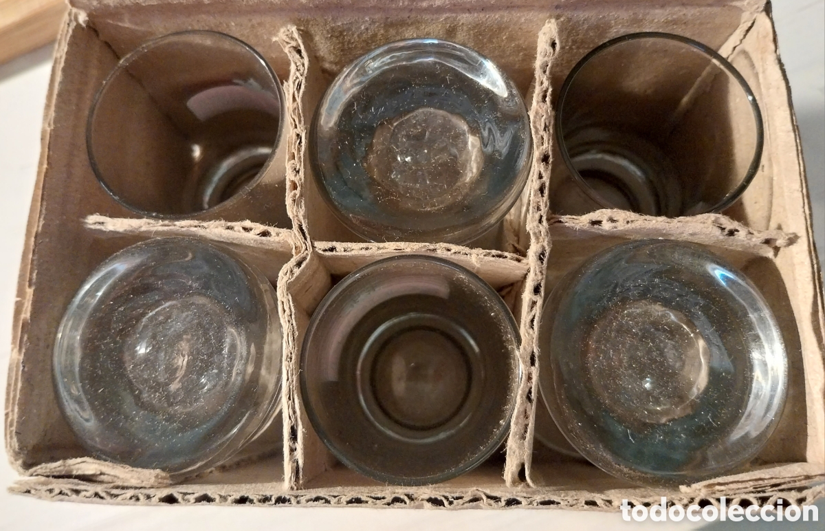 Vintage: SOBIESKI juego seis vasitos vodka - Foto 3